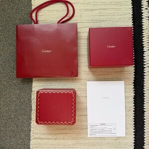 Cartier Watch Box with Shopping Bag